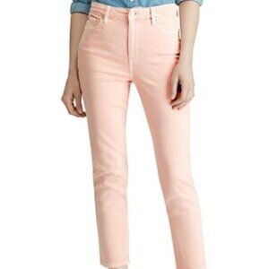 RALPH LAUREN PEACH STRAIGHT LEG JEANS